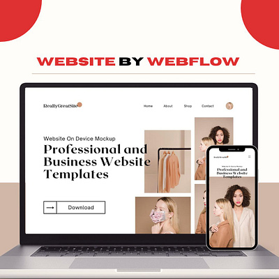 Webflow Website Design for client banner design design webflow landing page design