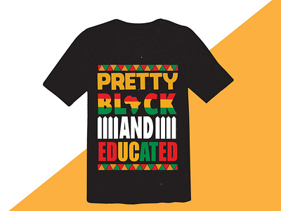 Black Educated T shirt design how to start a t shirt business