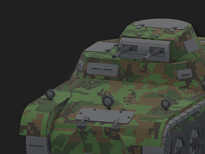 WW2 Tank 3d