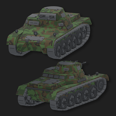 WW2 Tank 3d