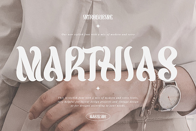 Marthias Display Typeface branding decorative display font font logo magazine packaging typeface