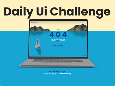Daily Ui / Error 404 Page app branding dailychallenge dailyui dailyuichallenge day08 design error404 illustration learning typography ui uidesign uidesigner ux uxdesign uxdesigner