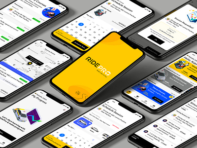 RidePro iOS App - Car Learning car app car learning app car teaching app latest trend riding app trends 2023 uiux
