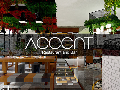 Accent restaurant and bar interior design 3d 3d design 3d illustration 3d modelling 3d visualisation 3d visualization architecture bar design cafe design detail design graphic design hospitality design illustration interior design lighting design lumion restaurant design retail design site design sketchup