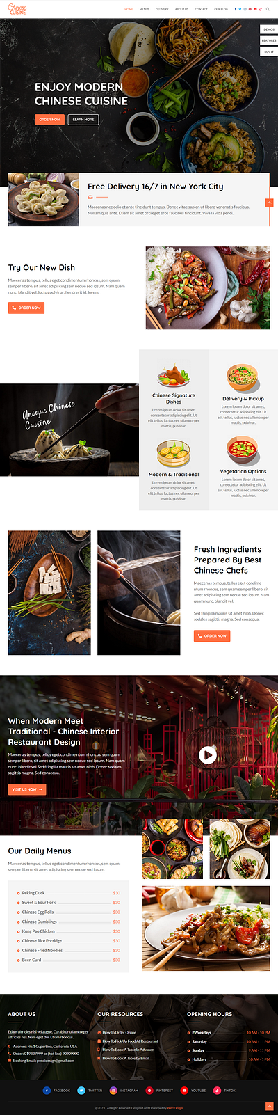 Food review Blog website using Elementor Pro blog website branding design elementor pro food blog graphic design illustration restuarant ui ux wordpress