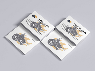 V Card Mockup branding graphic design illustration