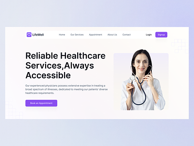 Medical Landing Page design home page homepage landing landing page landingpage medical site ui uidesign uiux ux uxdesign web site webpage
