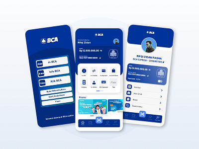 Redesign - BCA Mobile UI animation bca graphic design internship mbanking redesign ui ui designer uiux