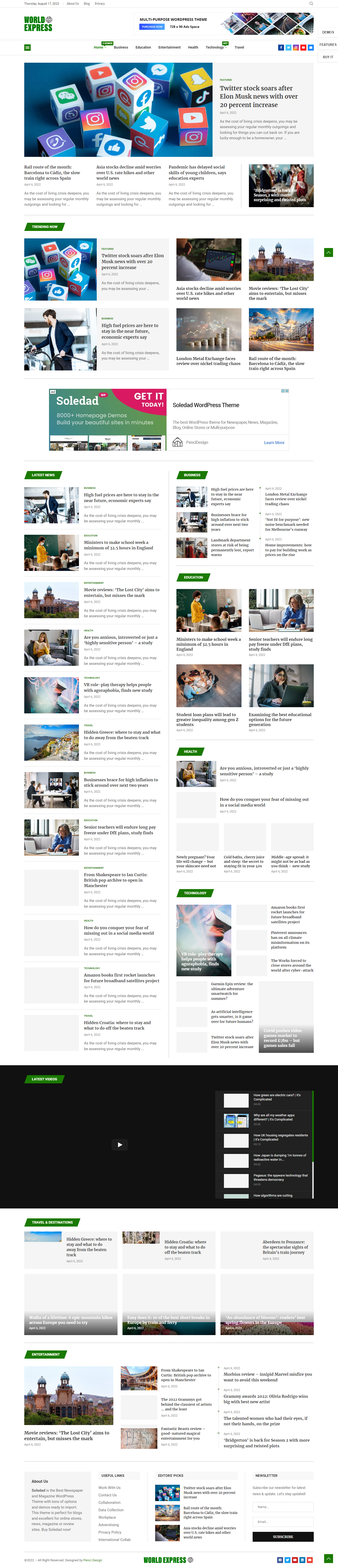 News and blog website design wordpress website accesorices website blog design blog website elementor elementor pro news website webdesign website design wordpress wordpress website