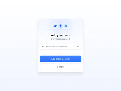 Invite People Modal avatars blue clean ui collaboration invitation invite invite modal modal ui