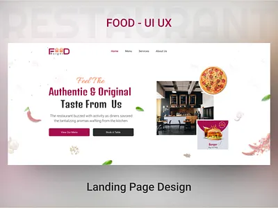 Restaurant - Food Delivery Website Design 2023 food design burger chicken clean design dinner food and drink food delivery food service minimal online order pizza product design recipe restaurant ui ux visual design web template web ui