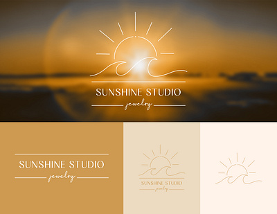 Concept: Sunshine Studio Logo Design boho logo logo logo design logo trype minimailisht logo monogram logo