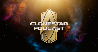 Clonestar Podcast animation branding clonestar graphic design logo podcast star trek ui vector web design