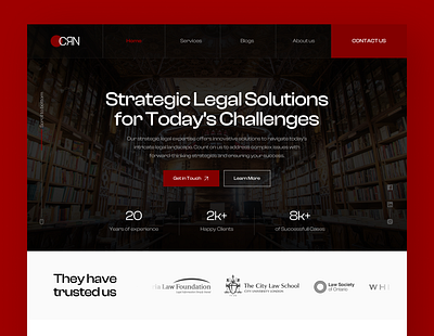 CRN Law Firm Website Re-design figma homepage landing page saas ui uiux user experience user interface web design website