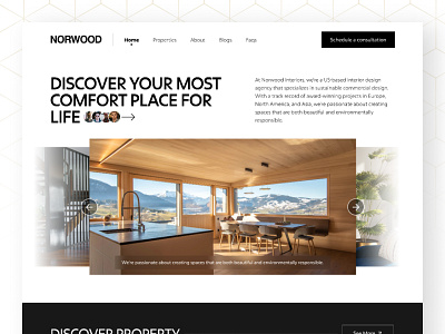 NORWOOD Homepage Re-design design figma landi landing page real estate saas section ui ui ux webpage website