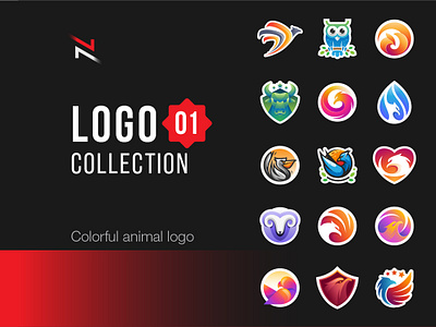 Animal Logo Collection vol. 01 abstractlogo animallogo behance brandinglogo character colorfullogo customisedlogo graphicriver identitylogo logocollection portfolio