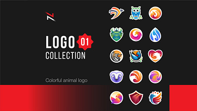 Animal Logo Collection vol. 01 abstractlogo animallogo behance brandinglogo character colorfullogo customisedlogo graphicriver identitylogo logocollection portfolio