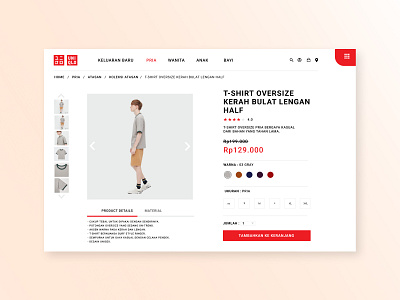 Uniqlo Redesign interface redesign ui uiux uniqlo webui