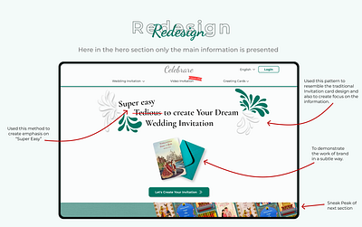 Celebrare Home Page redesign Concept branding homepage design interaction design landing page redesign concept typography ui uiux user interface ux research web design