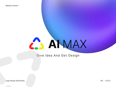 Ai Max Logo concept. ai brand branding design graphic design logo logo design ui ux vector website