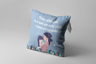 Mother's Day pillow illustration design illustration pillow