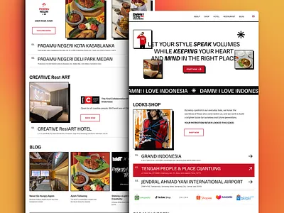 Website Redesign: Brutalism Style - Restructuring Architecture brutalism business clothing figma hotel indonesia information architecture landing page product design redesign restaurant ui ui design ux web web design website