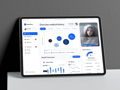 MetaCare - AI Telemedicine Dashboard ai telemedicine blood pressure bubble chart dashboard ehr electronic health report electronic medical report emr health dashboard health report health scanning health tracker healthcare heart rate hospital dahsboard medical medical care telehealth telemedicine web app