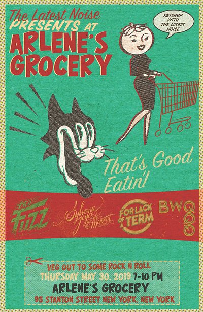 Vintage Band Poster Illustrated branding cartoon character design custom graphic design illustration poster retro typography vintage
