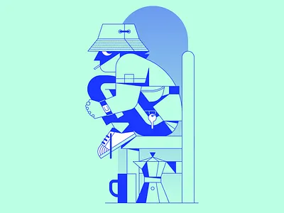 one of these days character design flat icon illustration illustrator logo ui vector waldek