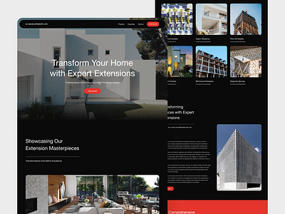 A1 Developments LTD – Website branding construction design home minimalist modern ui ux design website design