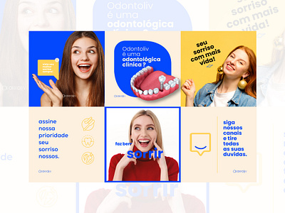 Odontoliv Dental Clinic- Social Media post appointment booking care clinic cosmetology dental dentist healthcare illustration instagram post medical medicine services social media social media post socis teeth tooth ui ux