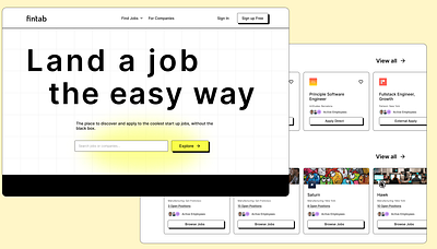 Job Portal Website - Landing Page branding homepage jobportal landingpage portal saas ui ux