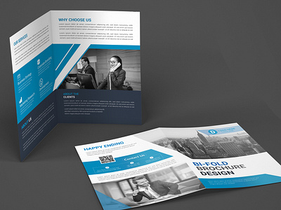 bi fold brochure design brochure design in illustrator