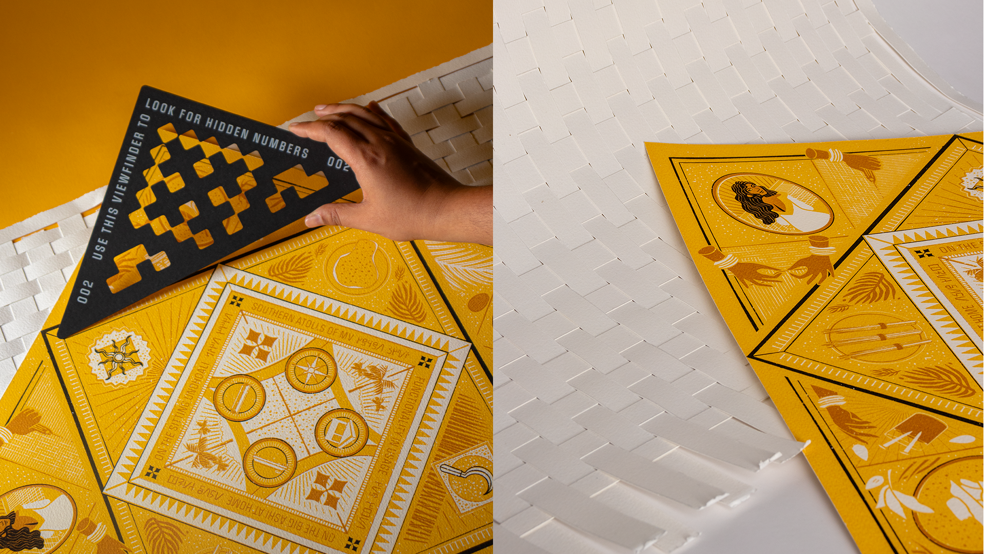 The Tale of Thundu Kunaa archival craft culture dhivehi graphic design laser cut maldives museum screen print screenprinting traditional