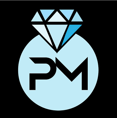 PM Logo branding design graphic design logo typography ui vector