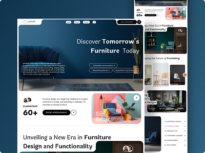 LUXURY branding design figma furniture graphic design logo ui ux web design wordpress
