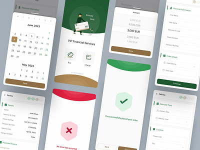 Emirate Finacial Service form mobile ui