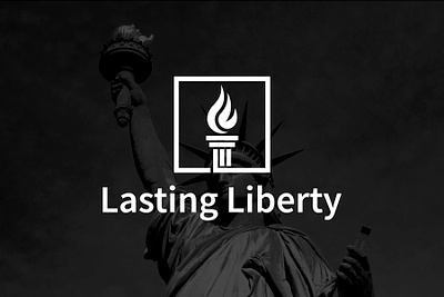 Lasting Liberty! awesome black and white branding design great lasting liberty logo minimal minimalist simple simple logo trending vector