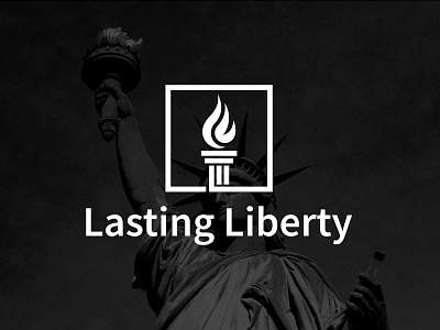 Lasting Liberty! awesome black and white branding design great lasting liberty logo minimal minimalist simple simple logo trending vector