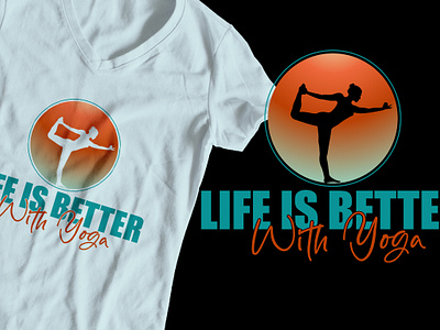 Yoga T Shirt designs, themes, templates and downloadable graphic