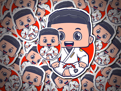 Brazilian Jiujitsu Mascot illustration branding cartoon cute design illustration jiujitsu karate kids martial art mascot matrial art vector