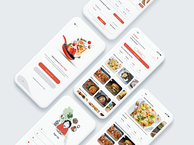 Food Nutrient App app design design food app food delivery app interaction design nutrient app product design trending ui ui user experience ux case study