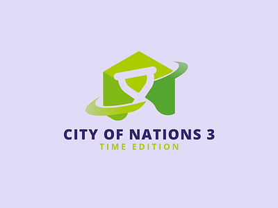 City Of Nations III branding communication cube event graphic design green logo logotype minecraft time