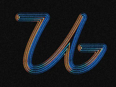 Letter U 36days u 36daysoftype 36daysoftype u 36daysoftype10 3d adobeillustrator design graphic design letterform type typographicdesign typography vector