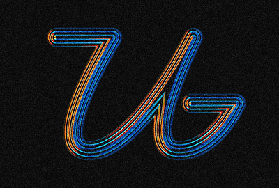 Letter U 36days u 36daysoftype 36daysoftype u 36daysoftype10 3d adobeillustrator design graphic design letterform type typographicdesign typography vector