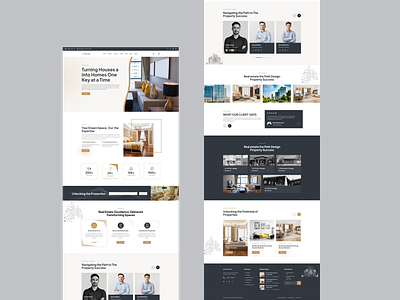 Real Estate Landing page Design #Ui Ux Design #Website Design ui