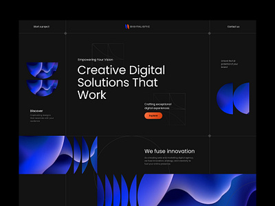 Digitalistic design figma landing page ui ux web design