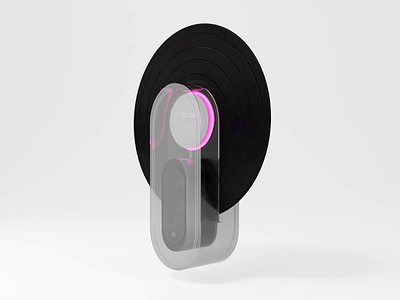 Record Player Futuristic Redesign 3d 3d animation animation blender branding design futuristic graphic design illustration logo motion motion graphics product visualization record player ui