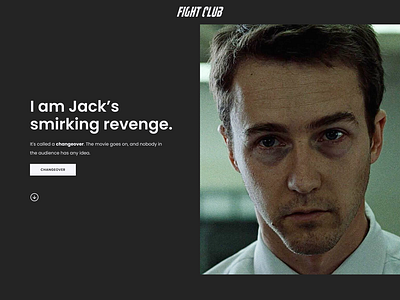 Fight Club / Complete lack of surprise fightclub jackthenarrator landing page marlasinger movie tylerdurden ui