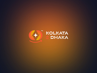 modern logo design for Kolkata 2 Dhaka business. 3d abstract brand identity branding clean logo color creative design flat graphic design icon illustration logo logo design logodesign logos logotype modern logo ui